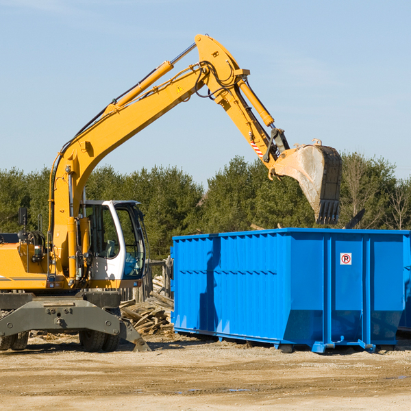 are there any restrictions on where a residential dumpster can be placed in Hampshire County MA